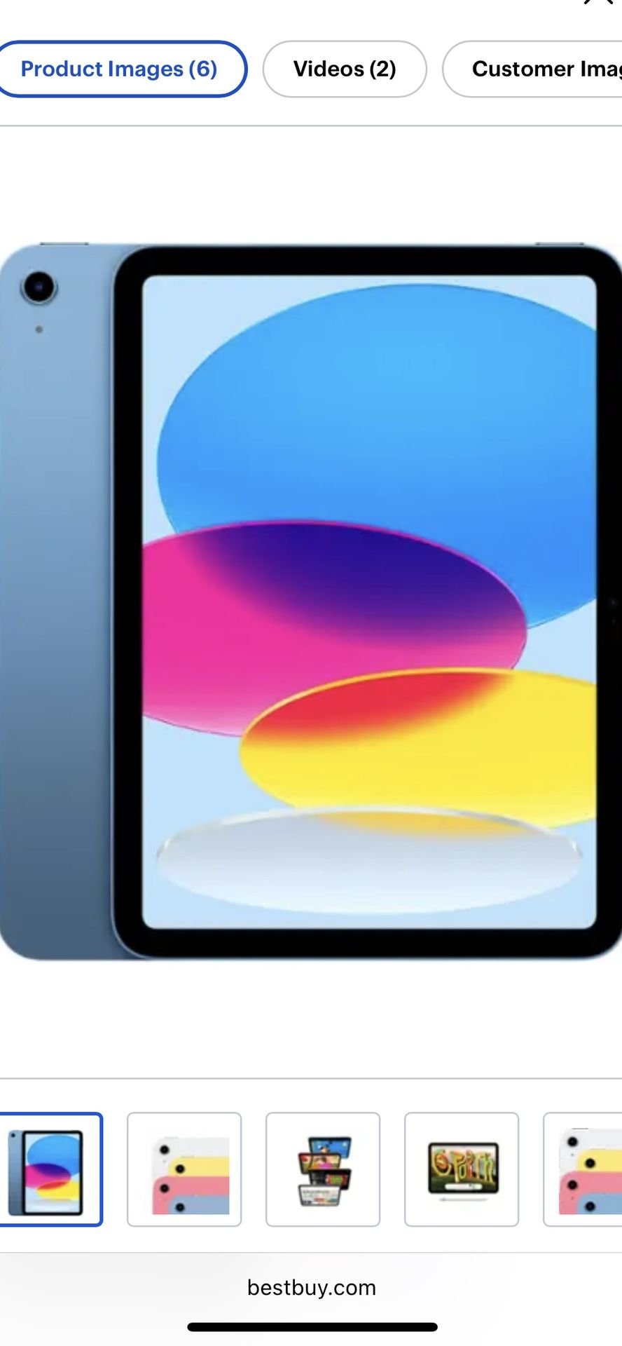 iPad 10.9 ( 10 Generation ) With WiFi 64GB - Blue