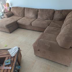 Sectional couch. Super comfy. 