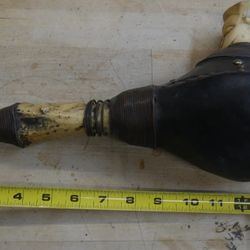 DECORATIVE AFRICAN BONE PIPE 14 INCHES LONG