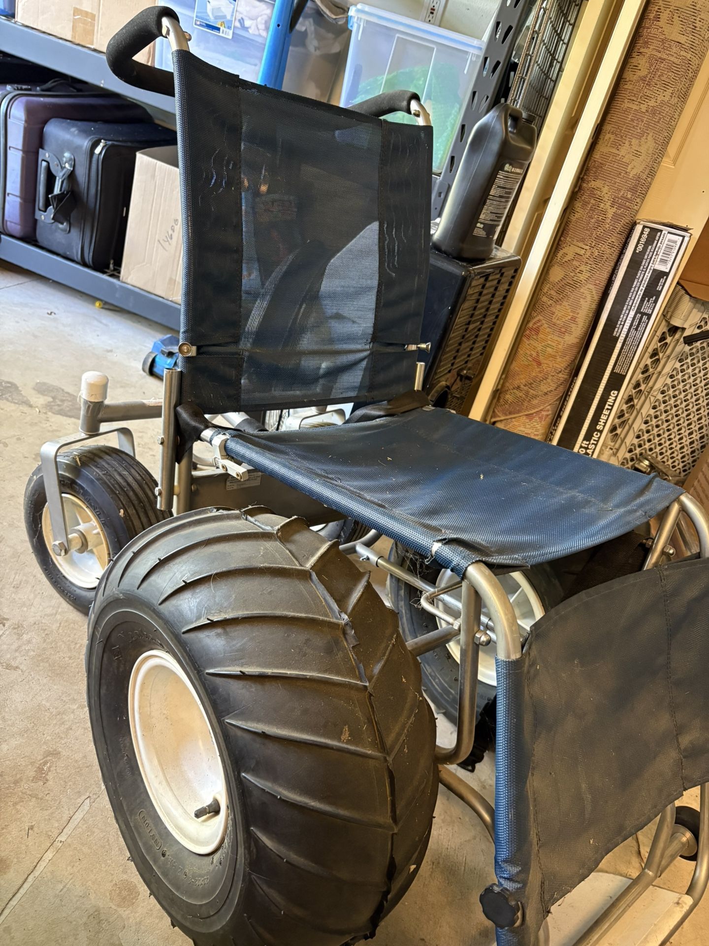 Debug Rolling Beach Chair 350lbs Cap