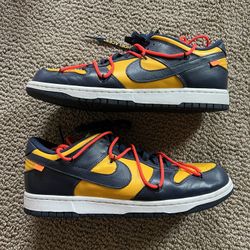 Nike Dunk Low Off White University Gold