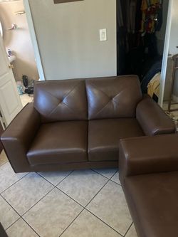 Leather couch