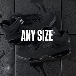 Jordan 4 Black Cat Size 8 9 10 11 12 13 8.5 9.5 10.5 11.5