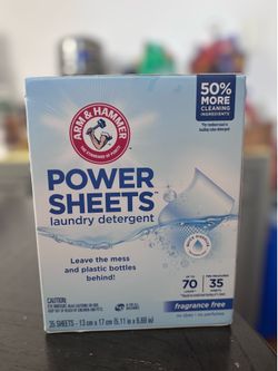Arm & Hammer Power Sheets Laundry Detergent(8$$)