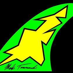 AM1 RETRO 80'S SURFBOARD FINS BT THE FAMOUS MARK TOWNSEND