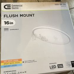 Commercial Electric 16 in. Low Profile LED Flush Mount ceiling light fixture