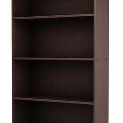 South Shore Axess 4-Shelf Bookcase-Chocolate, 58-inch