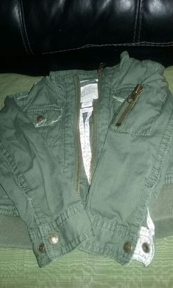 Olive green girl jacket 12mos