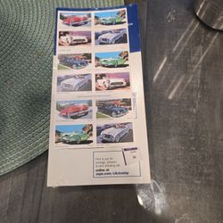 Classic Cars Old Stamps