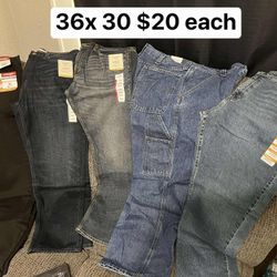 36x 30 Pants Multiple Brand 