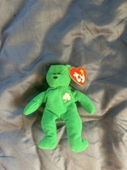 Real vintage ty McDonalds Teenie Beanie Baby Mini ERIN the Bear 1(contact info removed) Tag