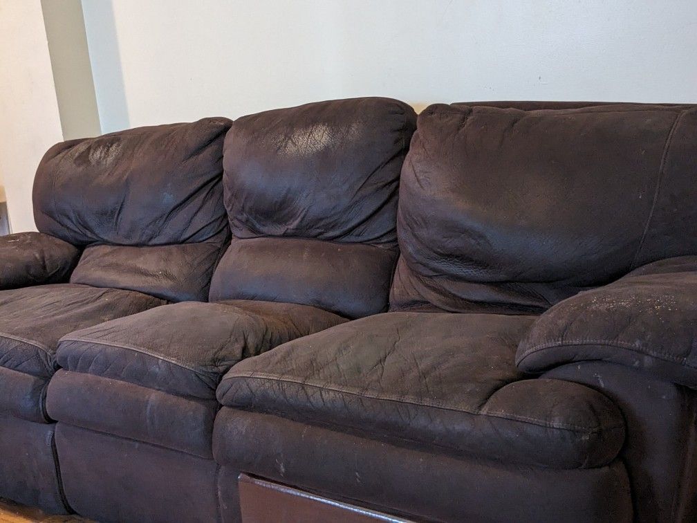 Brown Reclining couch