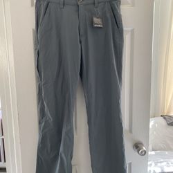 New With Tags! Eddie Bauer Men’s Classic Pants Size 34X34 Color Light Gray