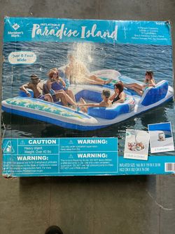 Paradise island float