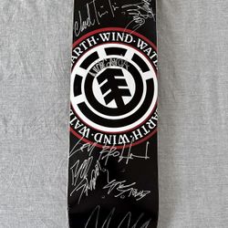 Autographed RARE 2011-2012 Element Skateboard Deck - Team Signed