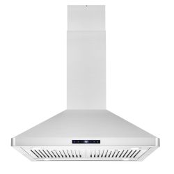 New Open Box 30" Stainless Steel Island Range Hood with Digital Touch Controls