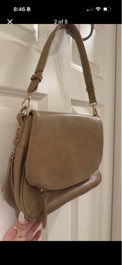 Tan shoulder bag