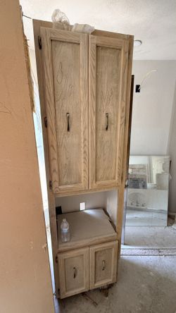 Solid Wood Bathroom/kitchen Cabinet
