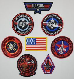 Top Gun Patch Set From Movie For Halloween