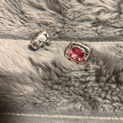 John Hardy ring size 7 pink topaz