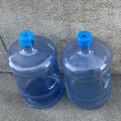 2- five GALLON water BOTTLES- $25  FIRM PRICE. In Eagle Rock 