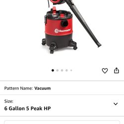 Vacmaster 6-Gallon* Wet/Dry Vacuum with Detachable Blower – VBVB611PF 1101