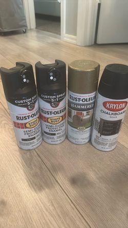 Rust-Oleum and Krylon Spray Paint Lot of 4