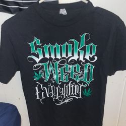Black Weed Lettering Shirt