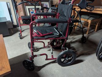 Medline Large Wheel Transport Chair
