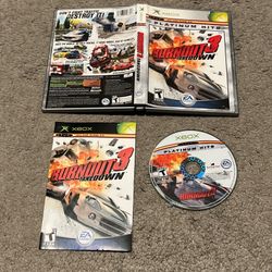 Burnout 3: Takedown (Microsoft Xbox, 2004) CIB Complete w/ Manual