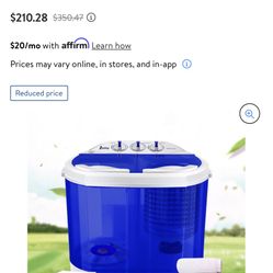 Zokop Portable Washer And Dryer New In Box Good For Camping And RV MODEL:XPB30-RS3