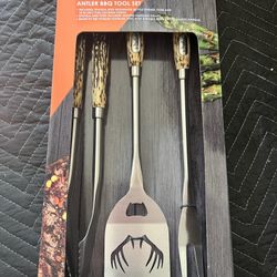 Outdoor Gourmet Antler 3-Piece Barbecue Tool Set