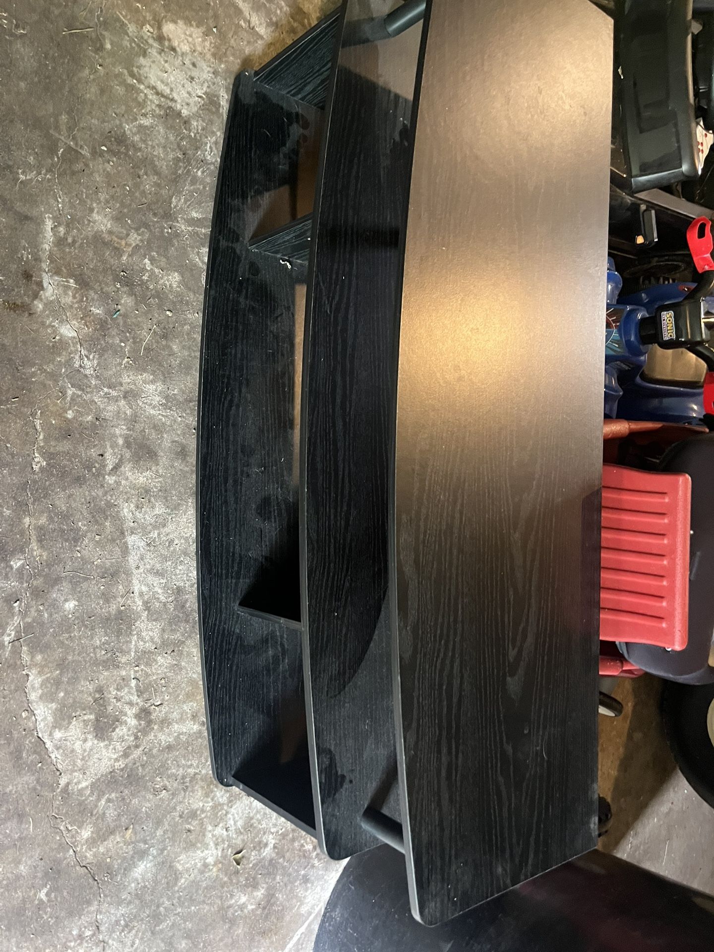 Black Console Shelf