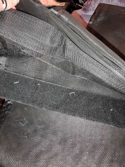Black net door