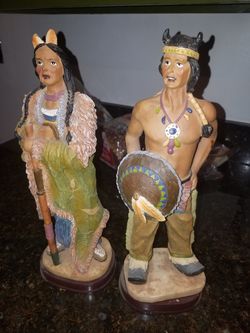 Native american statues