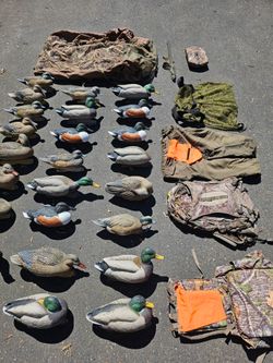 Duck Decoys, Bags, Seat, Vest