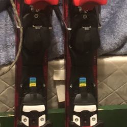 Salomon Snow blades, a type of short ski also known as ski blades or snow skates. 