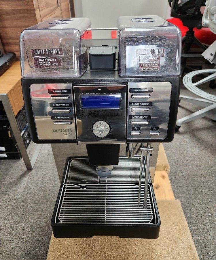 🔥LIKE NEW🔥Nuova Simonelli PRONTOBAR TOUCH 2 STEP Super Automatic Espresso Machine w/ (1) Group & 2 4/5 liter Boiler, 220v/1ph