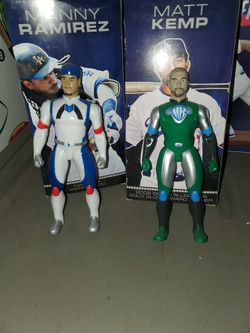 Manny ramirez and Matt camp action figures 