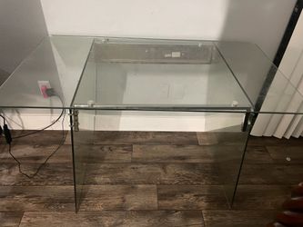 Glass desk