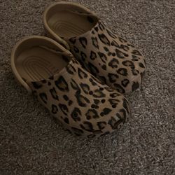 Leopard Crocs 