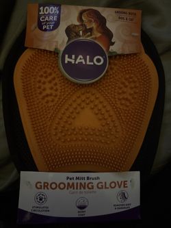 Halo Pet Mitt Brush Grooming Glove