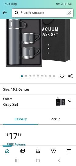Vacuum Flask Set (Dark Grey)(light Grey)(pink)