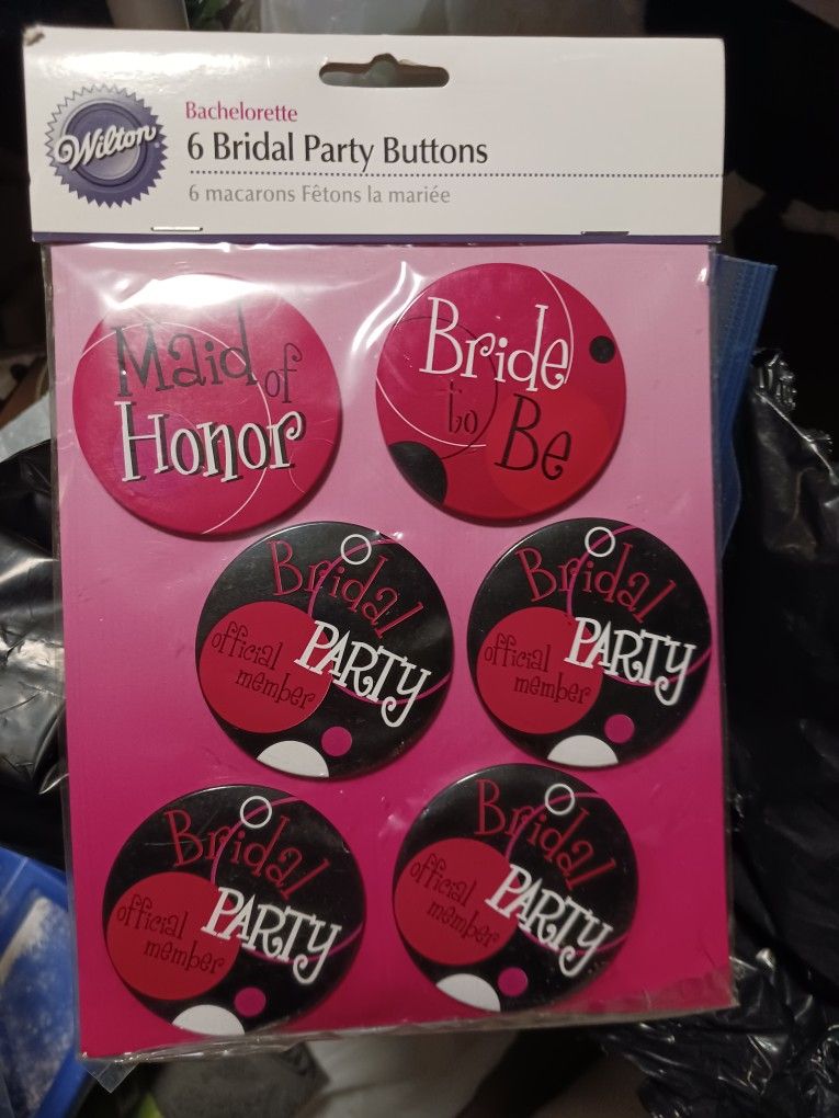 Bridal Party Buttons