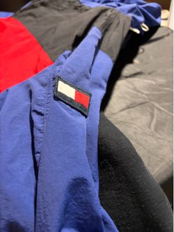 Red,blue and black Tommy Hilfiger jacket