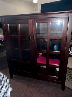 Artisan Russet Brown Storage Cabinet