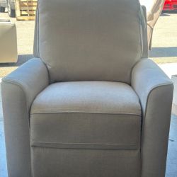 Swivel Glider Recliner, Light Gray Fabric, 360° Swivel, Rocker Recliner, New with Tags