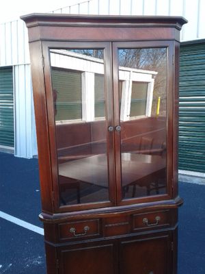 Bassett Duncan Phyfe China Cabinet Table And Corner Hutch Sold
