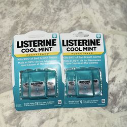 2 Listerine Cool Mint Pocketpaks