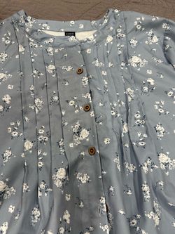 SHEIN Floral Button-Front Blouse